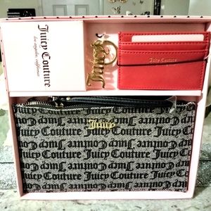 Brand New in box Women's 3 piece Juicy Couture Wristlet Set